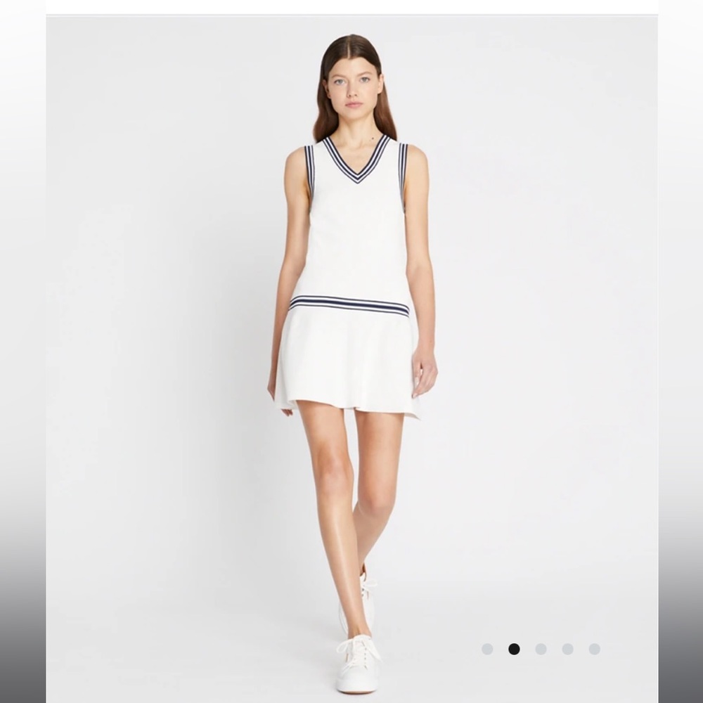 Tory Sport Tech Knot V-neck Tennis Dress (XL)